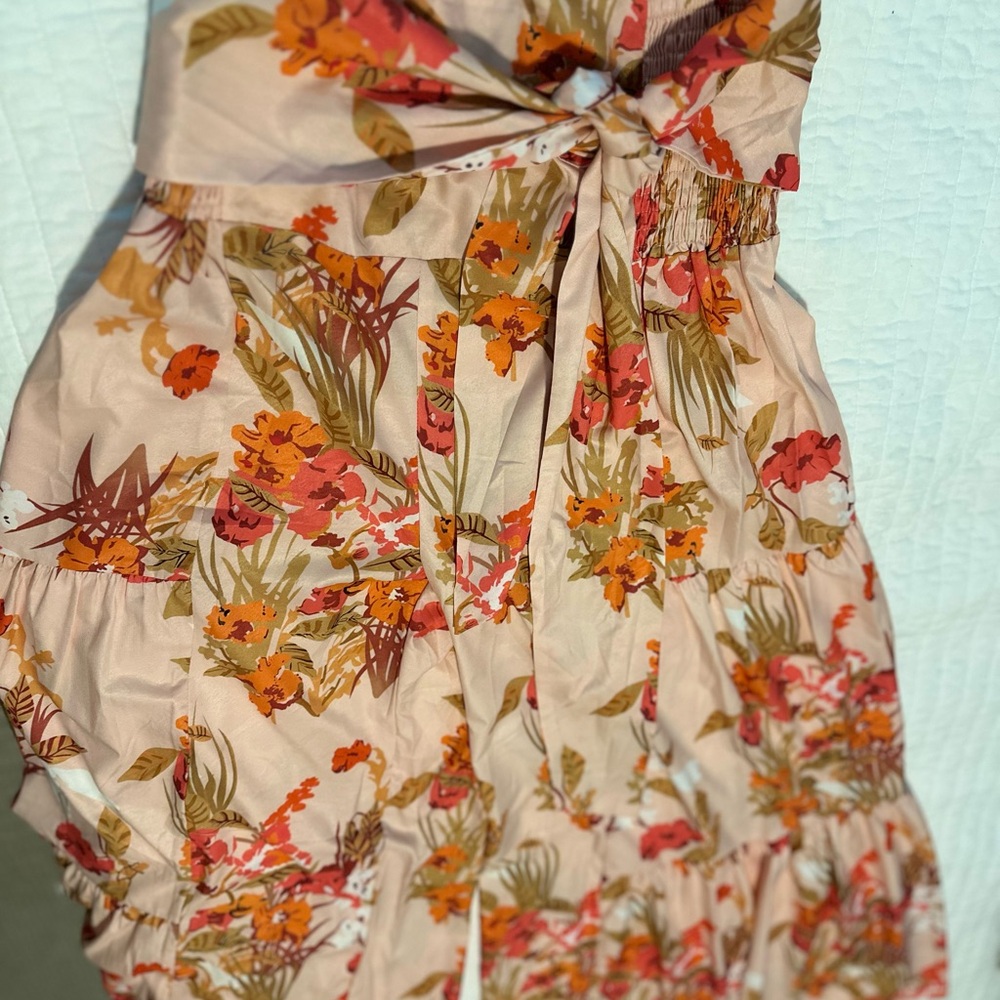Floral Print Wide Leg Resort Pants